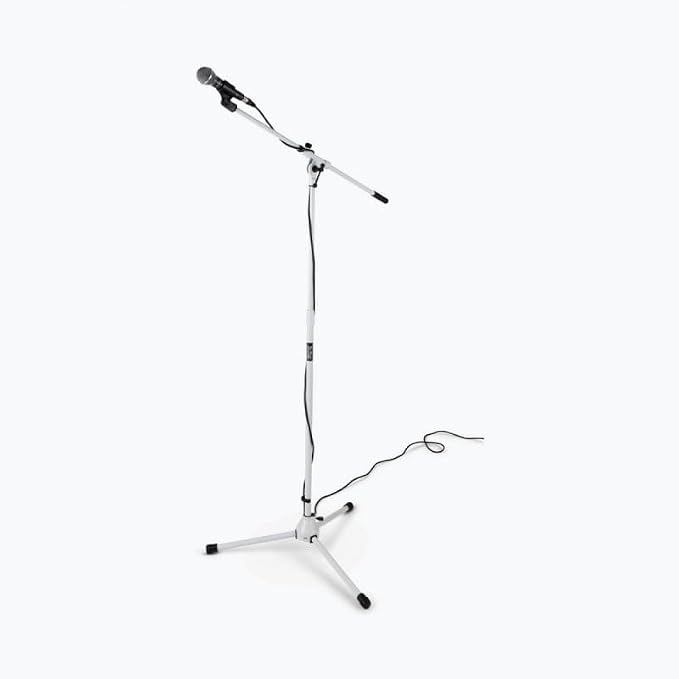 OnStage On-Stage MS7801W Telescoping Microphone Boom Stand, White
