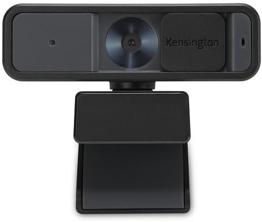 Kensington W2000 1080P Auto Focus Webcam, Full HD 1080P/30fps Webcam with Microphone for Video Conferencing, Software Control, Privacy Shutter, Compatible with Zoom/Skype/Teams (K81175WW)