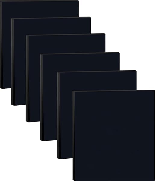 600 Sheets Black Sticky Notes 3x3 inch, 6 Pads Super Self-Stick Notes, 100 Sheets/Pad,Aesthetic Sticky Pads for Office, School, Home,Hospital Supplies Colored Gel Pens, Notepad