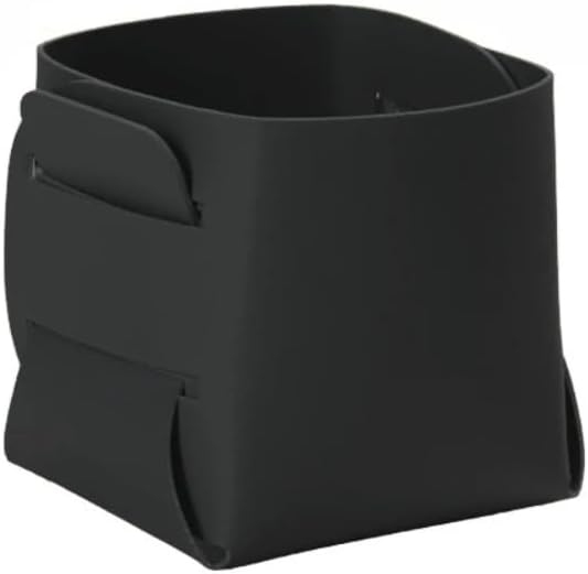 Multi-purpose Nordic Leather Desktop Storage Box - Makeup Brush Holder, Pen Organizer for Table, Innovative Design Desk Organizer for Home & Office (black)