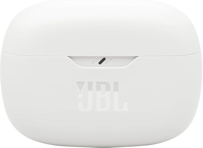 JBL Vibe Beam 2 - True Wireless Noise Cancelling Earbuds with JBL Pure Bass Sound & Smart Ambient technology, 4mics for crisp, clear calls, up to 40Hrs of Playback, IP54 Dust & Water resistant (White)