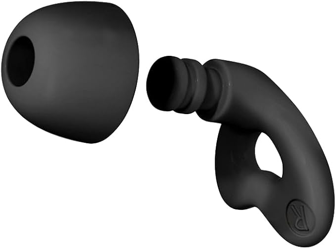 Ear Plugs for Sleep 32dB Noise Reduction Soft Comfy Reusable Silicone Earplugs for Work Travel Study Hearing Protection (Black, Heart)