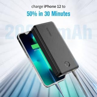 SIXTHGU Portable Charger, Power Bank, Compact 22.5W Fast Charging 20,000mAh Battery Pack, PD20W High-Speed Charging for iPhone, iPad, and More (USB-C Input and Output)