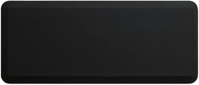 GelPro Professional Grade Anti-Fatigue Kitchen & Office Comfort Mat, 20x48, Midnight ¾ Bio-Foam Mat with Non-Slip Bottom for Health & Wellness