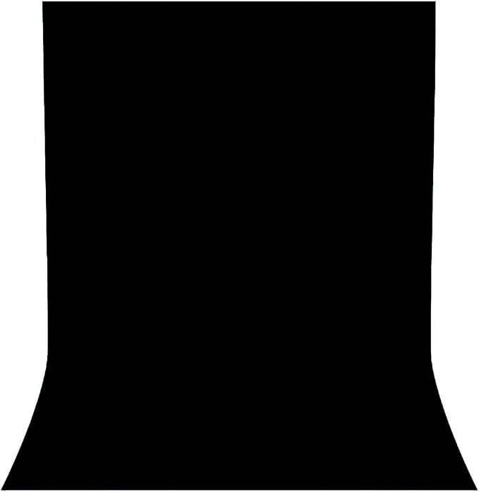 Black Backdrop for Photoshoot, Professional Photo Backdrop Background Curtain for Product Photography, Portraits, Wedding, Party, Live Streaming Video Recording 10X10 FT (Background Only)