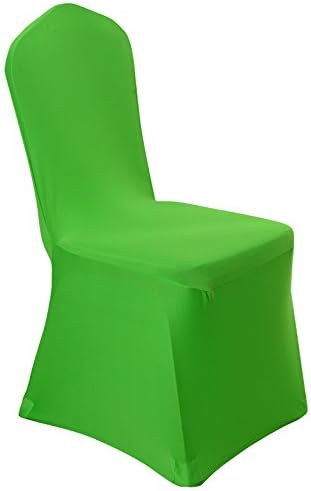 Spandex Dining Chair Cover Covers Slipcovers for Wedding Banquet (Green)