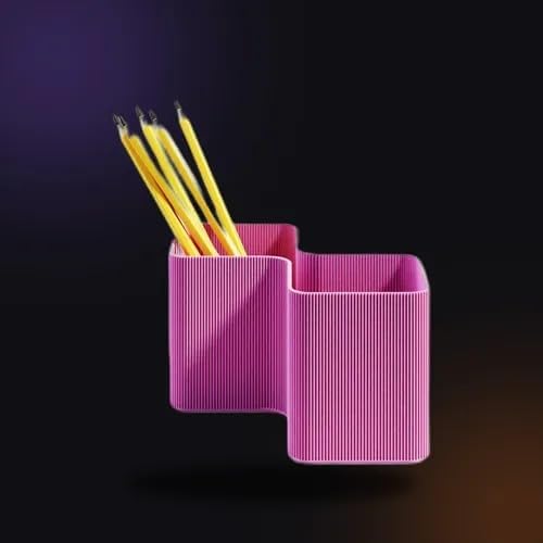 Modular Desk Organizer Caddy That Gives Every Pen, Clip and Sticky Note Its Own Spot - Minimalist Catch-All for Messy Desks, Made to Order in Your Color