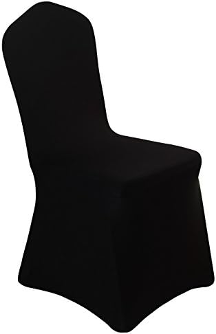 Spandex Dining Chair Cover Covers Slipcover for Wedding Decoration (Black) | chair slipcovers Seat Cover banquet party dining room decoration forros para sillas de comedor