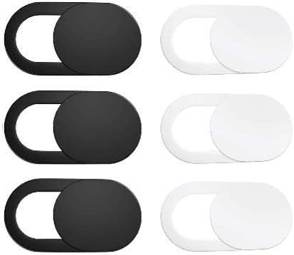 Webcam Cover Sticker Slide - Camera Privacy Security Protect for Phone Laptop, Black or White, 5 or 10, Cell Phone PC Accessories Camera Blocker Slider, Great for Privacy (5 White Sliders)