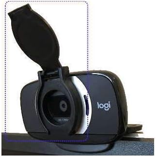 Protective Lens Privacy Cover Shutter for Webcam with Protruding Lens or Flat Area Surrounding Lens Compatible with Logitech C615 C270 for Foscam, Wansview & More
