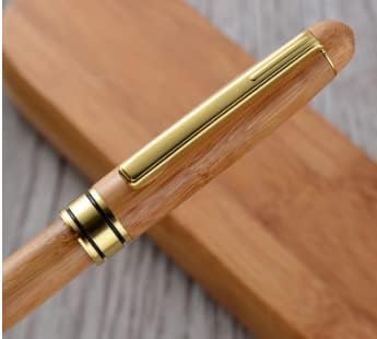 Fancy Minimalist Wooden Pen - Gentlemen Nice Pens Handcrafted Unique Business Pens for Men, Cool Old Fashioned Wood Pen and Case Set Gift for Journal Writing (Single)