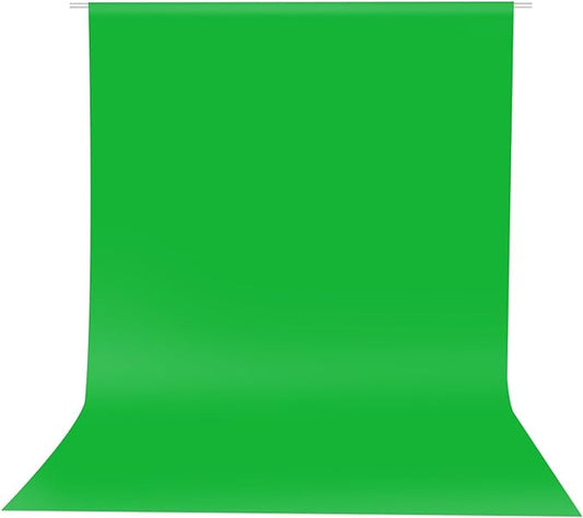 HEMMOTOP Green Screen Backdrop, 5x7 ft Photography Chroma Key Greenscreen Background Sheet for Background Removal, Zoom Meeting, Photo Video Studio, Live Streaming, Video Recording (Backdrop only)