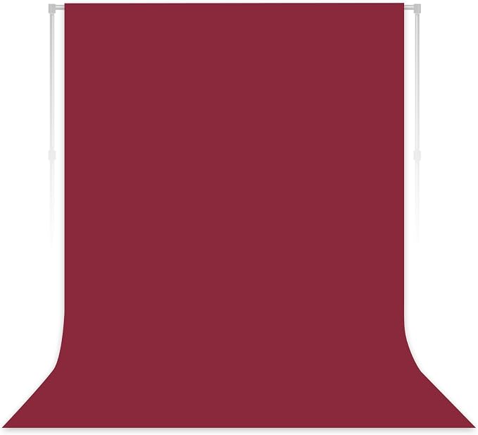 Burgundy Backdrop for Photoshoot, Professional Photo Backdrop Background Curtain for Product Photography, Portraits, Wedding, Party, Live Streaming Video Recording 7X10 FT