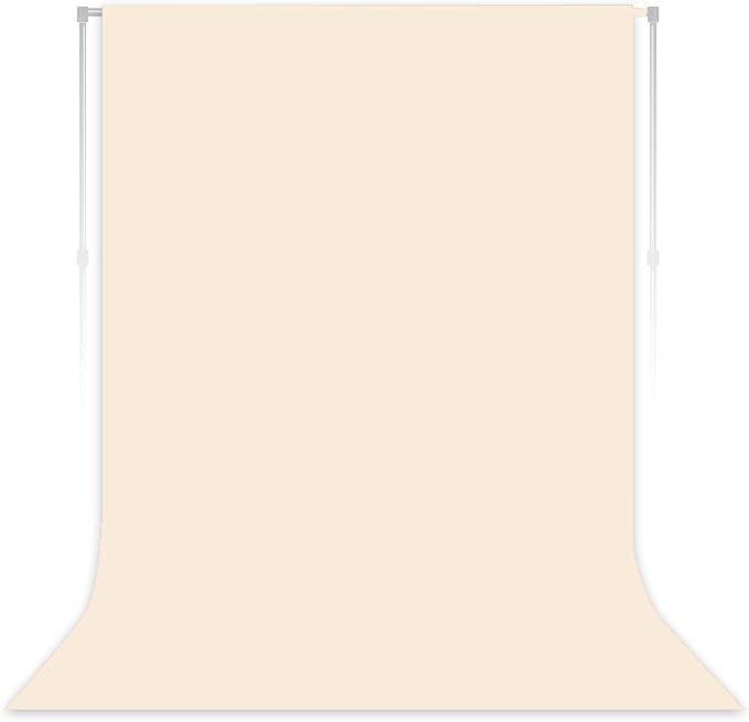 Cream Backdrop for Photoshoot Professional Photo Backdrop Background Curtain for Product Photography Portraits Wedding Party Live Streaming Video Recording 10X10 FT