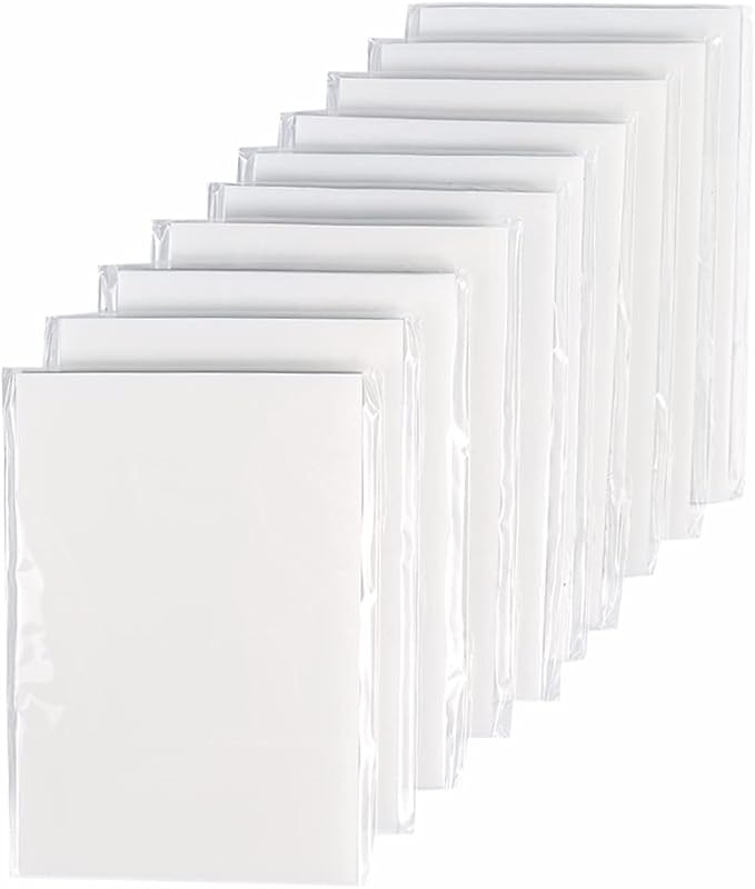 Transparent Sticky Notes,3x2 Inch Clear Sticky Notes,Waterproof White Bible Sticky Note,Transparent Stickers for School Supplies College(10 Packs,500 Sheets)