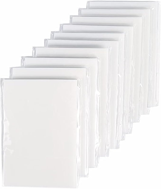 Transparent Sticky Notes,3x2 Inch Clear Sticky Notes,Waterproof White Bible Sticky Note,Transparent Stickers for School Supplies College(10 Packs,500 Sheets)