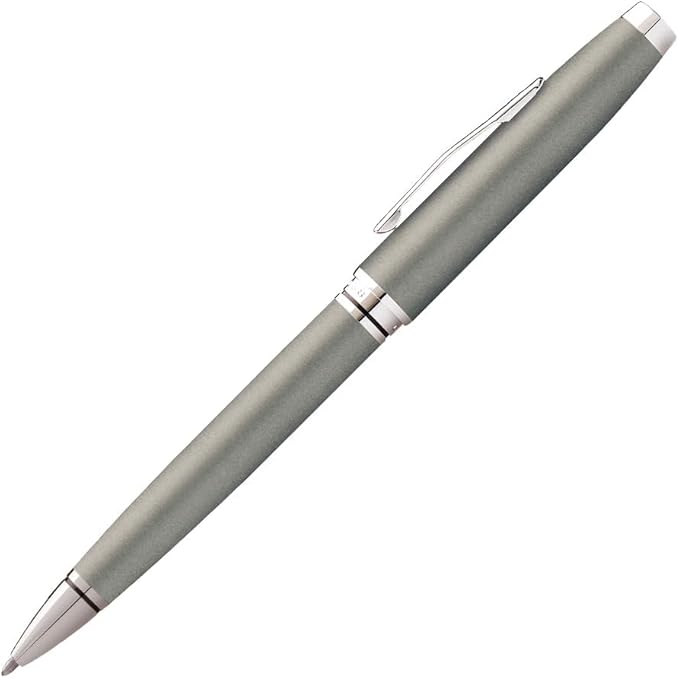 Cross Distinguished Classic II Silhouette coventry Gunmetal Gray and Extremely Polished Appointments Ballpoint Pen. All the Charm of a Classic Style Cross Ballpoint Pen.