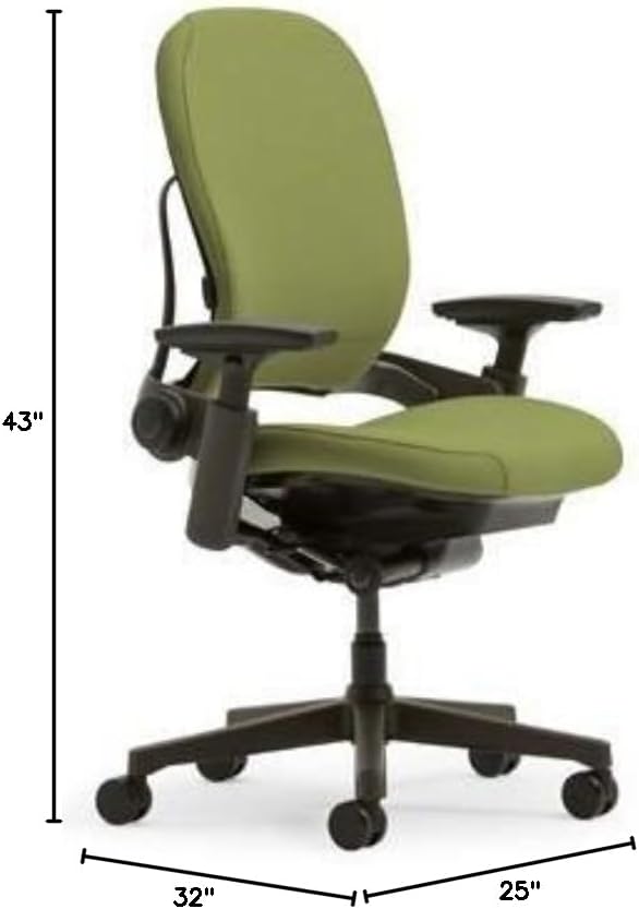 Steelcase Leap Plus Office Chair - Celery with Platinum Base