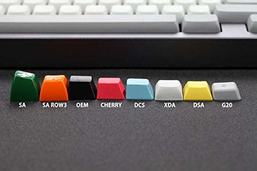 YMDK XDA DSA Blank PBT Keycaps Suitable for Ortholinear Layout MX Keyboard XD75 ID75 Split36 Split46 Planck Preonic Niu40 (Only Keycap)