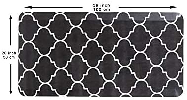 Mabel Home Anti Fatigue Floor Mat- 3 Size(20x32 & 20x39 & 24x70),16 Colors - Standing Desk Mat-Kitchen Floor Mat-Stain ResistantHome Non-Slip Bottom, Extra Soft (Diamond, 20" x 39")