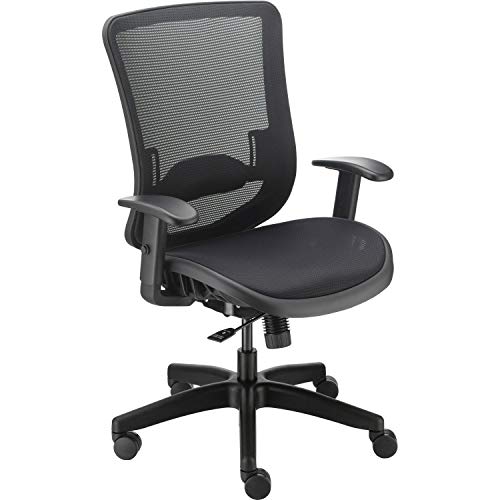 Global Industrial Heavy Duty All Mesh High Back Task Chair, 350 Lbs Capacity, Black
