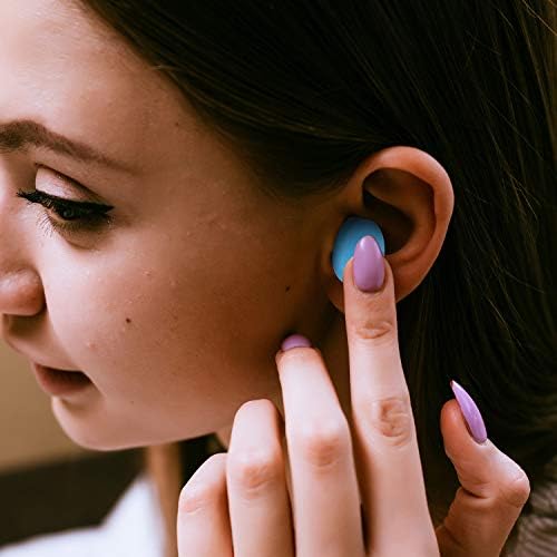 Frienda 36 Pair Ear Plug for Sleeping Reusable Moldable Wax Silicone Earplug 27db Gel Noise Cancelling Earplug with Case Waterproof Ear Protection for Swimming Snoring Study Travel(White, Blue, Green)