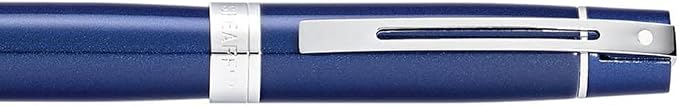 Sheaffer 300 Glossy Blue Lacquer Rollerball Pen with Chrome-Plated Trim
