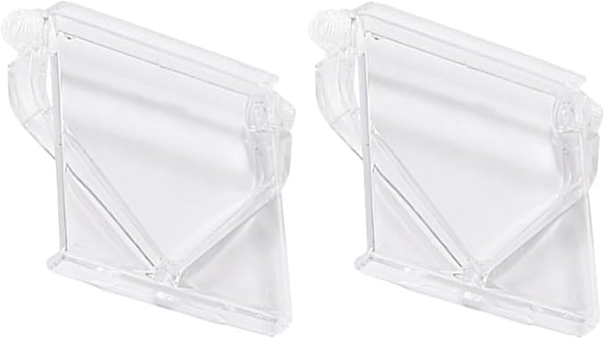 DOITOOL 2pcs No-Drill Installation Screen Top Shelf for Computer Monitor, Universal Design Plastic Rack with Adjustable Size for Home Decor and Router Storage