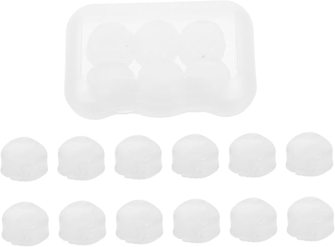 18Pcs Soft Silicone Noise Cancelling for Work Study Travel Comfortable Sound Blocking Ear Protectors Transparent Box