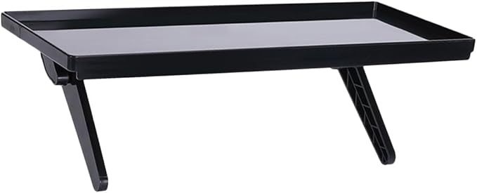 ABOOFAN Multifunctional Monitor Shelf Adjustable Height Black Metal Desktop Organizer for Computer and TV Screens Office and Home Use