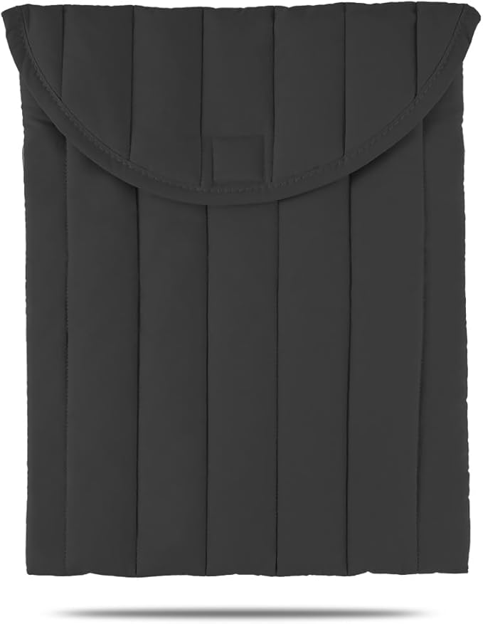 Puffy Laptop Sleeve 13-14 Inch Black, Protective Carrying Case for Men and Women, Cute Case Bag Compatible with 13 and 14 Inch Laptops, for MacBook Air M2, Asus/Dell Xps in Cover