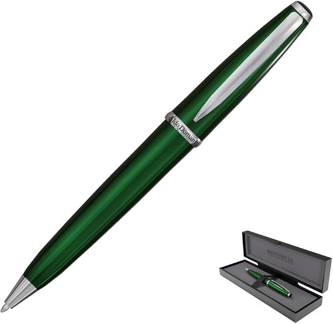 Monteverde USA Aldo Domani Ballpoint Pen - Green, Italian Design & Smooth Writing Performance