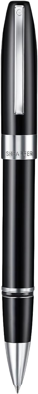 Sheaffer Legacy 9064 Rollerball Pen, Glossy Black Finish with Chrome-Plated Trim, Medium Point, Includes Leather Pouch & Premium Gift Box, Luxury Writing Instrument