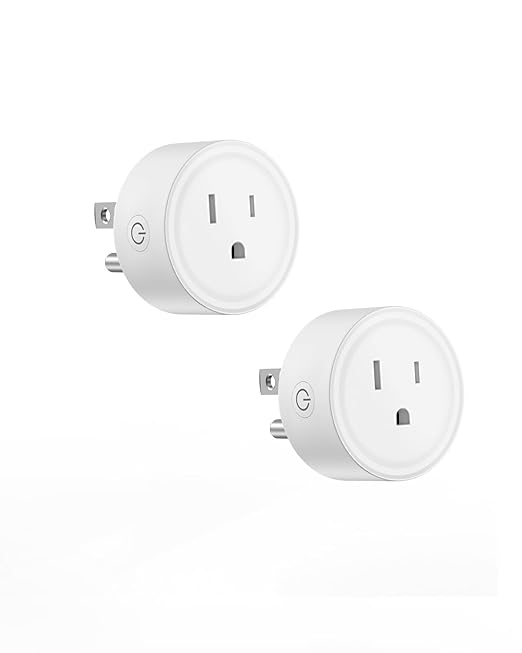 Smart Home WiFi Outlet with Remote Control & Timer Function - Compatible with Alexa,Wireless 2.4GHz Network - Smart Outlet for Easy Home Automation & Energy Saving(2 Pack)