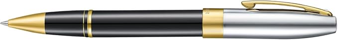 Sheaffer Legacy 9065 Rollerball Pen, Black Tuxedo Medalist Finish with 14KT PVD Gold Trim, Includes Custom Leather Pouch & Luxury Gift Box