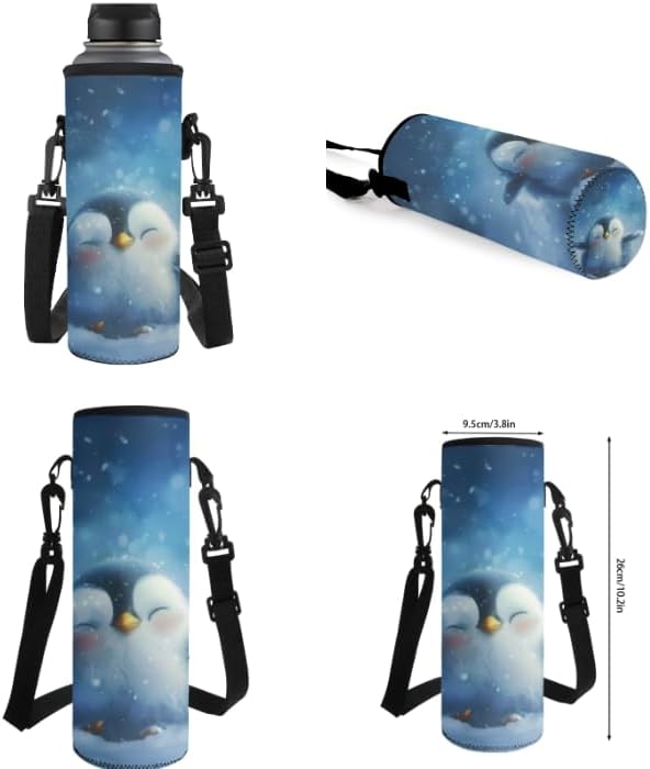 Ystardream Cute Penguin Backpack for Girls Backpack and Lunch Box Lightweight Elementary School Bag with Comfortable Adjustable Straps for Student Easy Carry 4 Pcs Kindergarten Supplies for Teenager