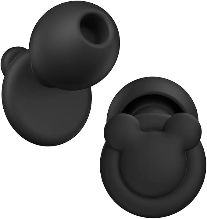 Ear Plugs for Sleeping Noise Reduction, Hearing Protection Ear Plugs for Sleep, snoring, Study, Super Soft with 8 Ear Tips in XS/S/M/L (Black)