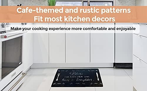 J&V TEXTILES Anti Fatigue Kitchen Mat - Kitchen Mat Cushioned Anti Fatigue, Kitchen Floor Mats Cushioned, Non Slip Waterproof Mat Standing Desk, 20x36x1/2 inches (Napa Fruit Slice)