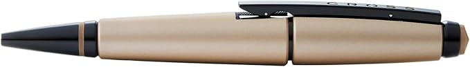 Cross Edge™ Matte Hazelnut Lacquer Rollerball Pen with Contrasting PVD Appointments