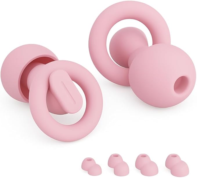 Macco Focus Reusable Silicone Earplugs – Pink
