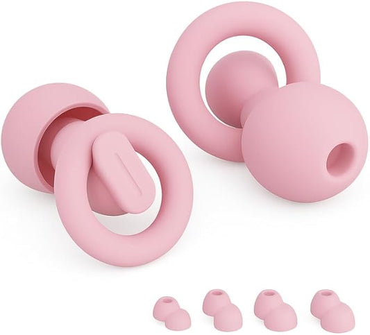 Macco Focus Reusable Silicone Earplugs – Pink