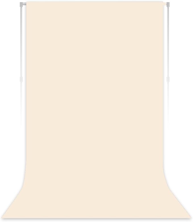 Cream Backdrop for Photoshoot Professional Photo Backdrop Background Curtain for Product Photography Portraits Wedding Party Live Streaming Video Recording 3X5 FT
