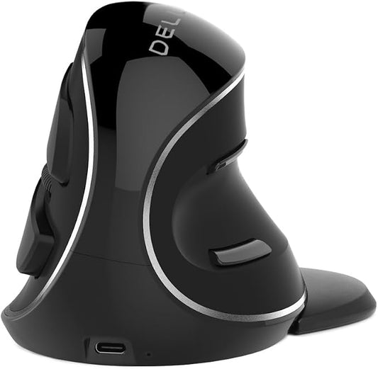 DELUX Wireless Ergonomic Vertical Mouse,Ergo Mouse for Large Hands (M618PD)