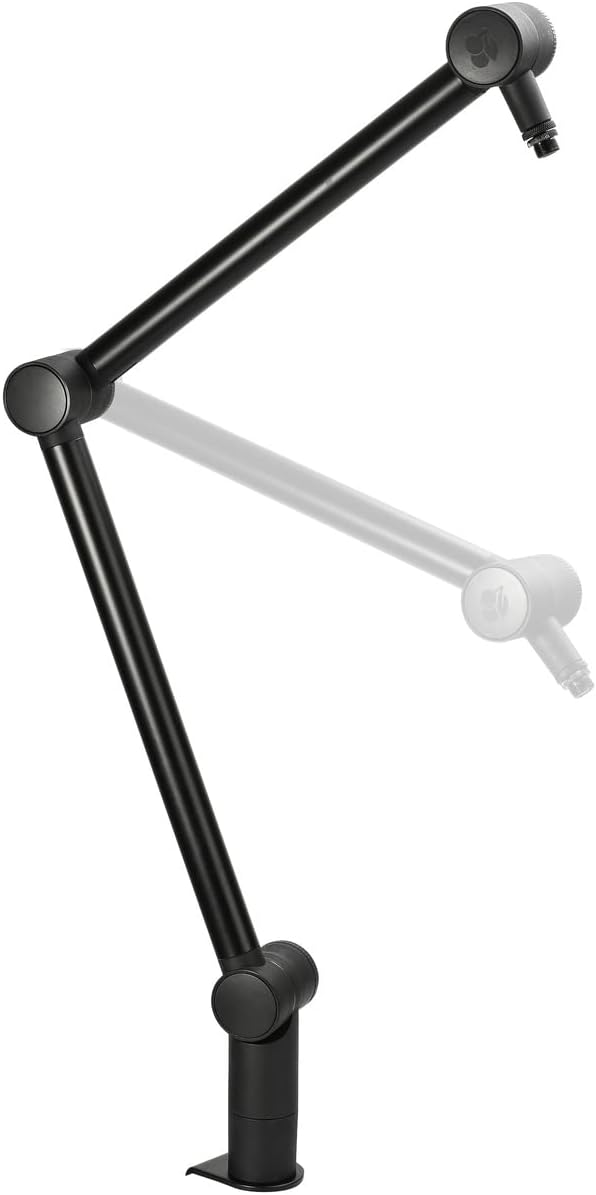 CHERRY MA 3.0 UNI Premium Microphone Arm Stand. Adjustable and Universal Mic. Made of Aluminum with Desk Clamp, Versatile Mounting perfect for Podcast, Streaming, Gaming or Office