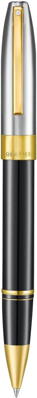 Sheaffer Legacy 9065 Rollerball Pen, Black Tuxedo Medalist Finish with 14KT PVD Gold Trim, Includes Custom Leather Pouch & Luxury Gift Box