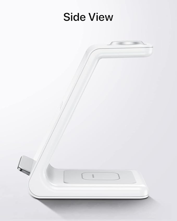 Intoval 3 in 1 Wireless Charging Station for iPhone and Apple Watch,Fast Wireless Charger Stand,Compact Desk Charging Dock for iPhone17 16 15 14 13/Pro/Max, iWatch11 10 9 Ultra/SE 3/4,AirPods