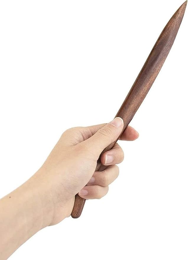 1Pc 25cm-Bamboo Wood-Colored Creative Wood Envelope Opener Handmade Wooden Bookmarks Desk Accessories Slitter Paper Cutting Letter for Home,Letter Openers,Office Products,Cutting and Measuring Devices