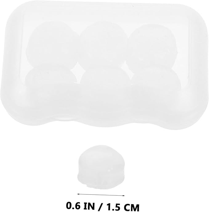 KOMBIUDA 18pcs Ultra-Soft Moldable Silicone Work Study and Travel Noise Reduction with Transparent Carrying Box Comfortable Soundproof Ear Protectors