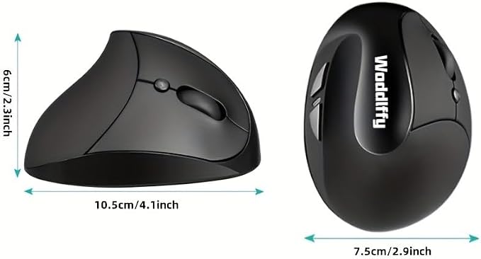 Vertical Mouse,2.4G Wireless Vertical Mouse Small Hand Mouse with 5 Buttons 1000/1200/1600 DPI Ergonomic Mouse for Office
