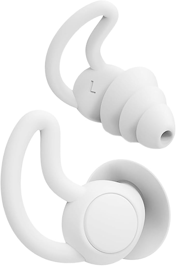 2pcs Noise Cancelling Soft Silicone Noise Blocking Sleep for Work Study Travel Pressure Relief for Adults Lightweight Portable Design for Quiet Rest and Focus